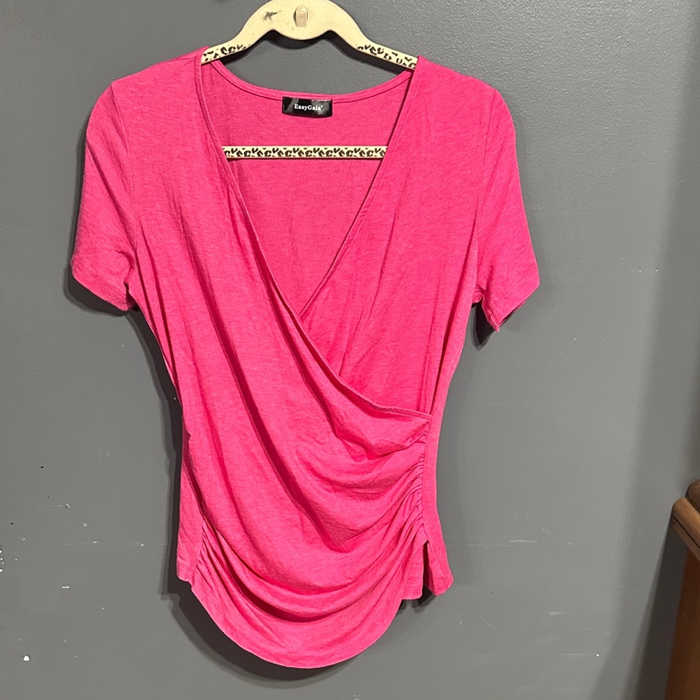 Fuchsia Wrap Top by INC International Concepts